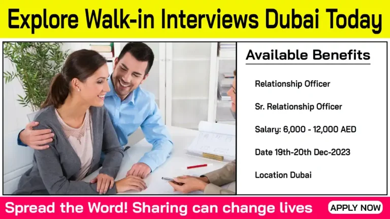 Walk In Interview Dubai | Independent Food Company is Hiring 2024