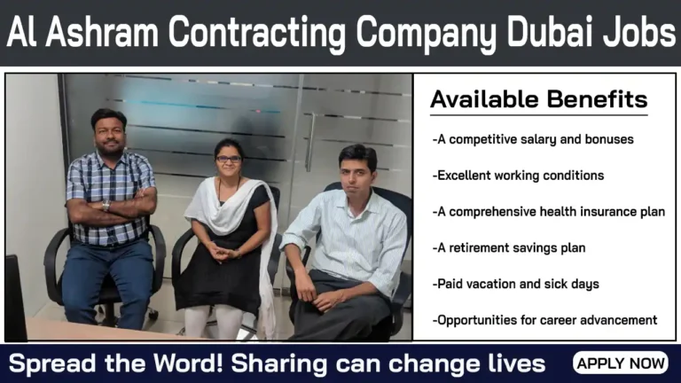 Al Ashram Contracting Company Dubai Jobs