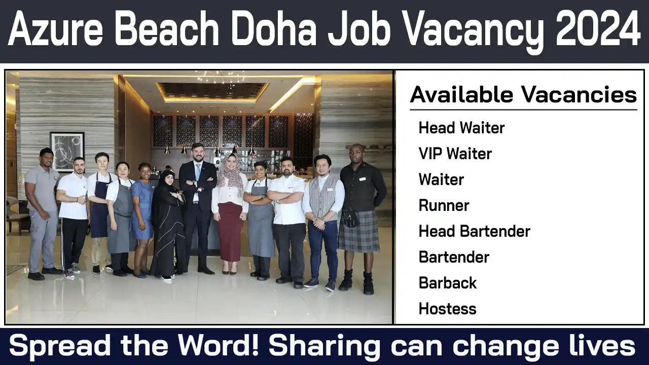 Azure Beach Doha Job Vacancy 2024