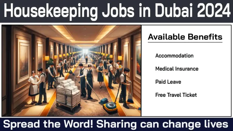 Housekeeping Jobs in Dubai 2024 - Urgent Recruitment
