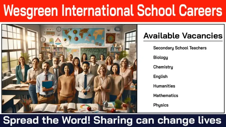 Wesgreen International School Careers