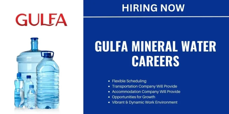 Gulfa Mineral Water Careers: Water Company Jobs in Dubai