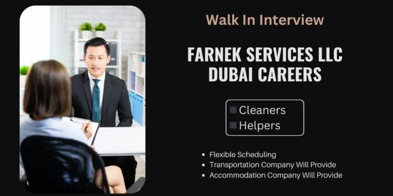 Farnek Careers Walk in Interview