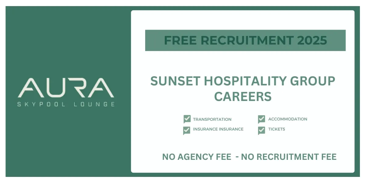 Sunset Hospitality Group Careers: AURA is Hiring!