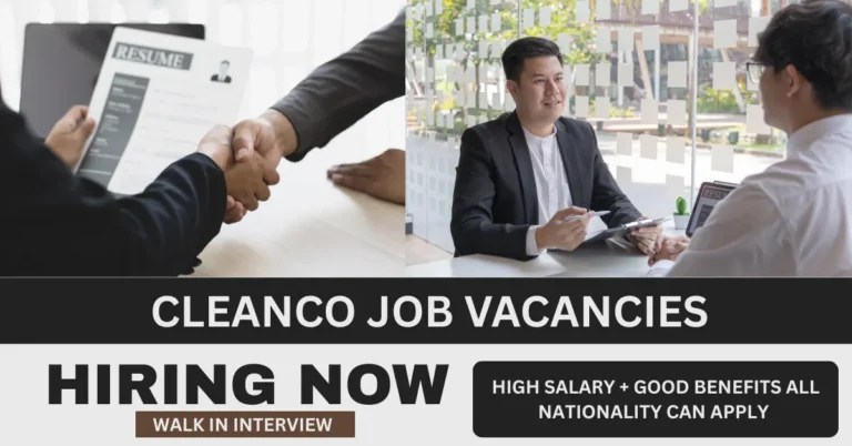 Exciting Cleanco Job Vacancies - Walk In Interview