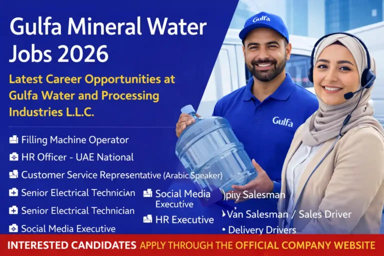 Gulfa Mineral Water Jobs 2026