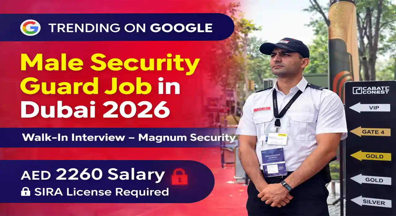 Male Security Guard Job in Dubai 2026 – 7 Powerful Benefits of Magnum Security Walk-In Interview