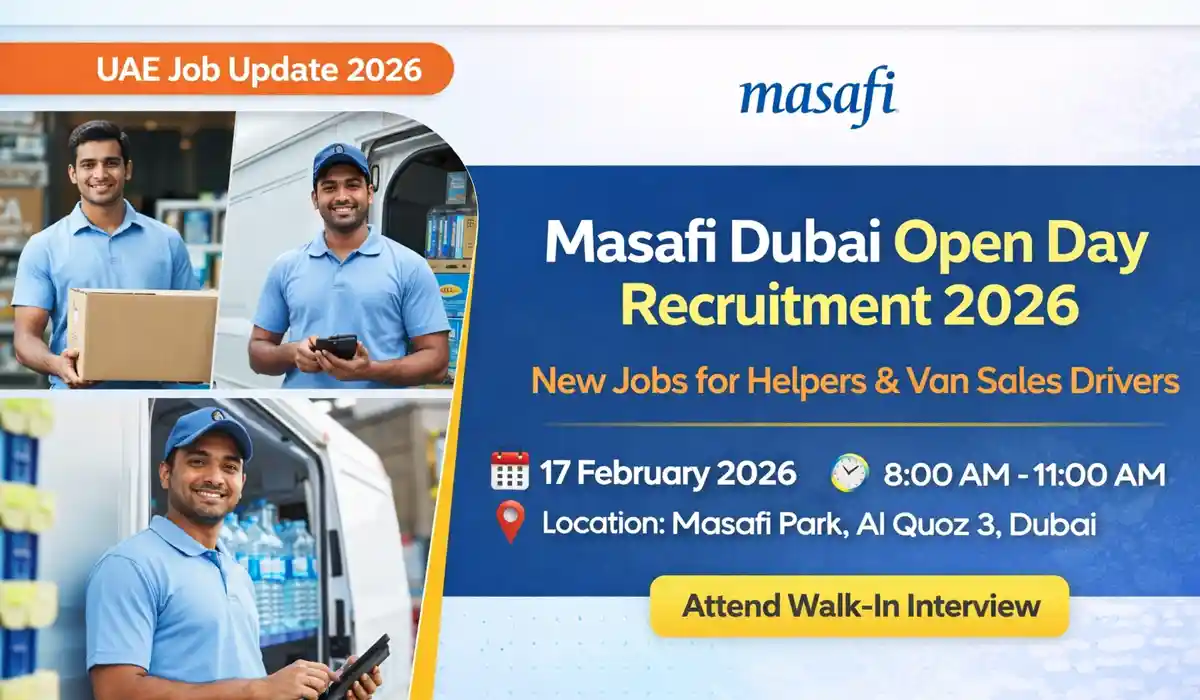 Masafi Dubai Open Day Recruitment 2026