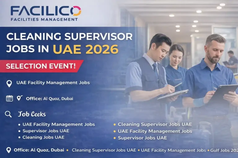 Cleaning Supervisor Jobs in UAE 2026