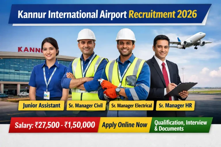 Kannur International Airport Recruitment 2026