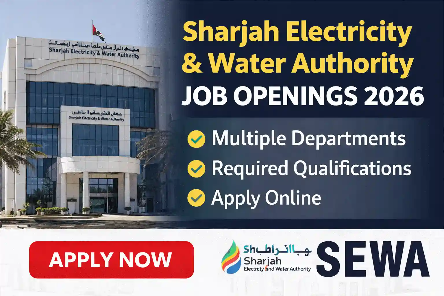 Sharjah Electricity and Water Authority Job Openings 2026