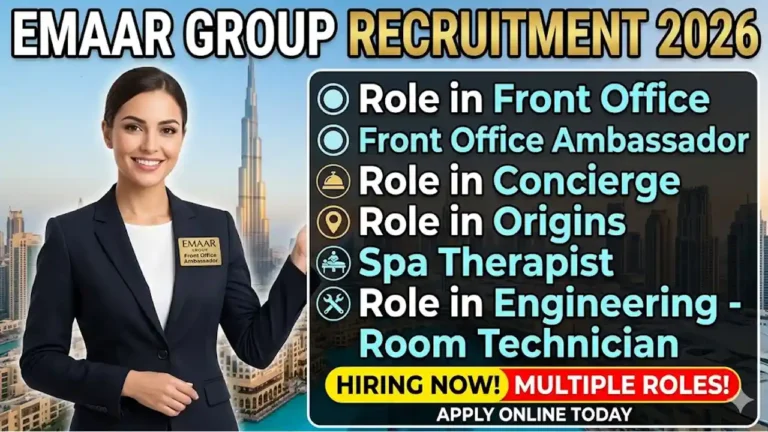 Emaar Group Recruitment 2026