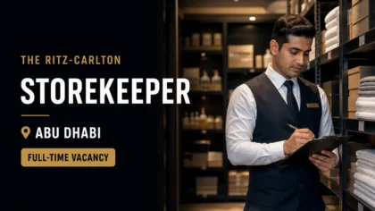 Ritz-Carlton Abu Dhabi Storekeeper