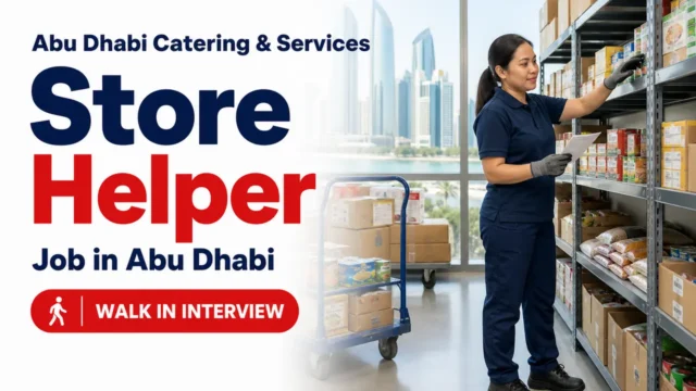 ADCS Store Helper Job Abu Dhabi
