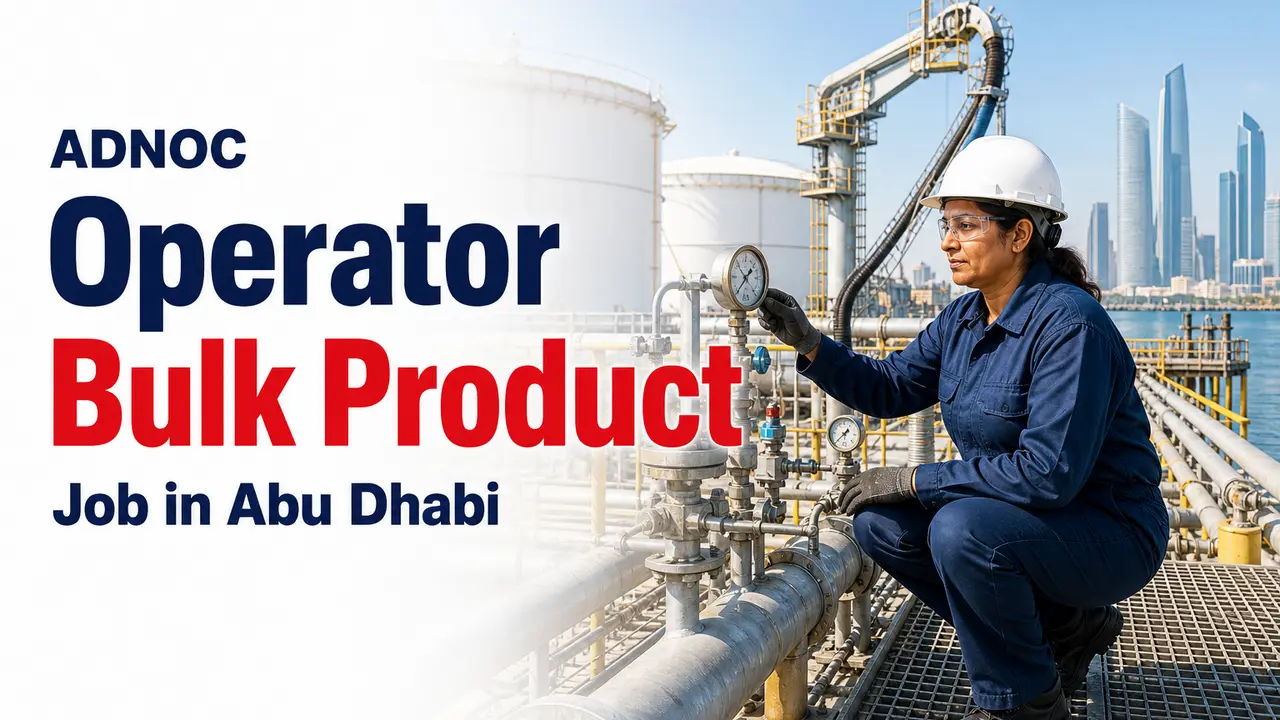 Operator Bulk Product Job at ADNOC in Abu Dhabi