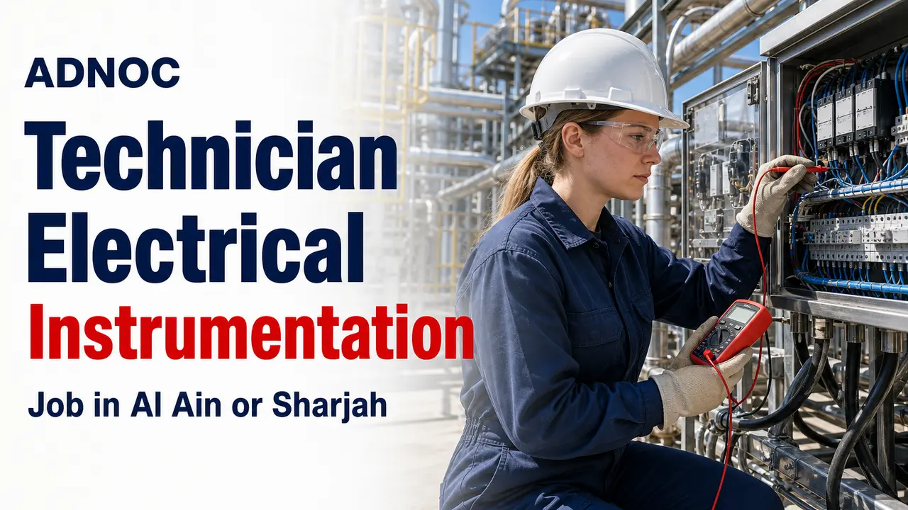 ADNOC Technician Electrical Instrumentation Job