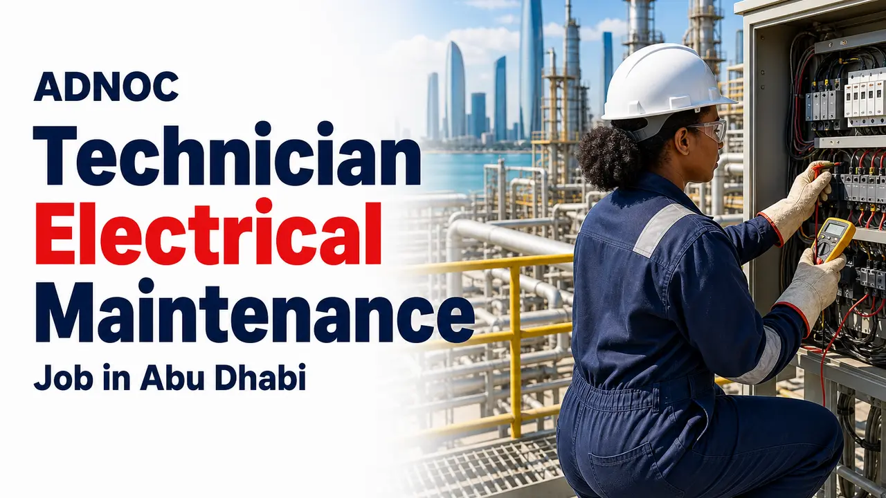 Technician Electrical Maintenance Job at ADNOC in Abu Dhabi
