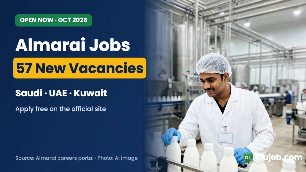 Almarai jobs: 57 new vacancies in Saudi, UAE and Kuwait (AI image)