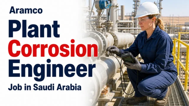 Plant Corrosion Engineer Job at Aramco in Saudi Arabia