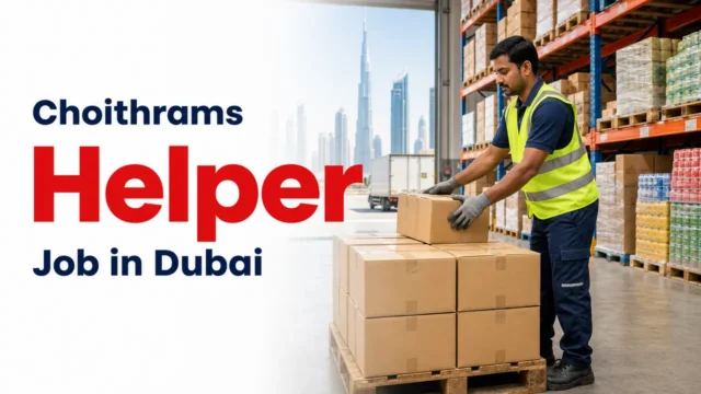 Helper Job at Choithrams in Dubai
