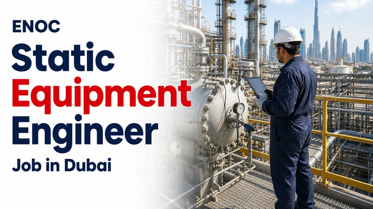 Static Equipment Engineer Job at ENOC in Dubai