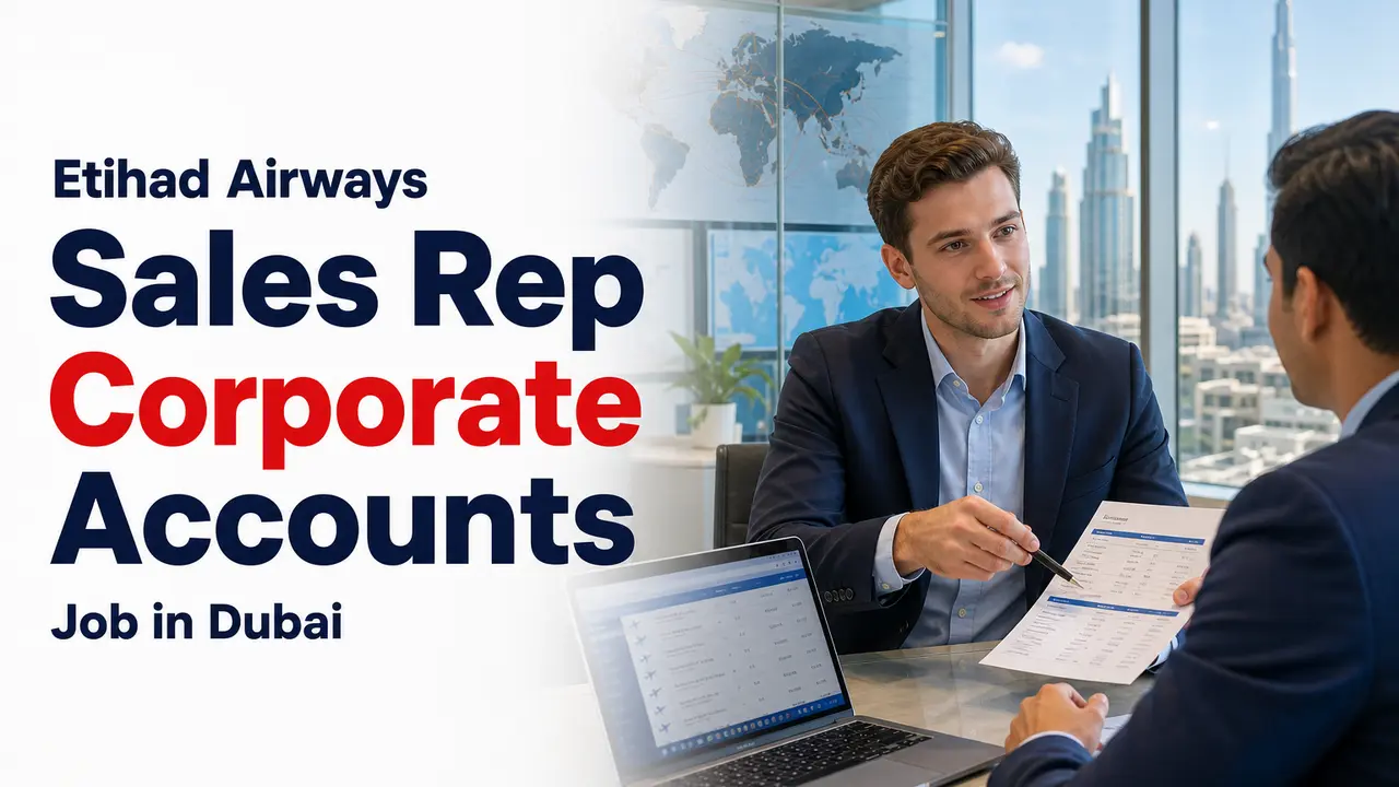 Sales Representative – Corporate Accounts at Etihad in Dubai