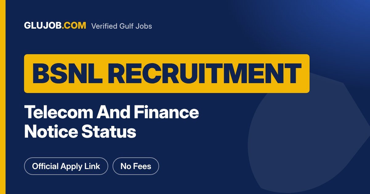 BSNL Senior Executive Trainee Recruitment Status