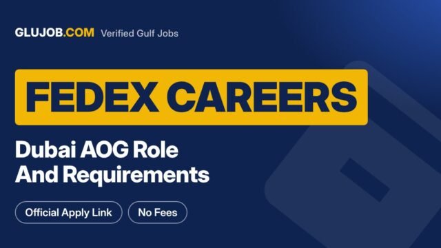 FedEx Careers Dubai: AOG Logistics Role Guide