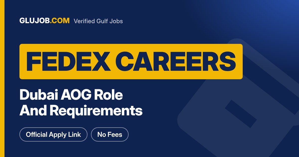FedEx Careers Dubai: AOG Logistics Role Guide