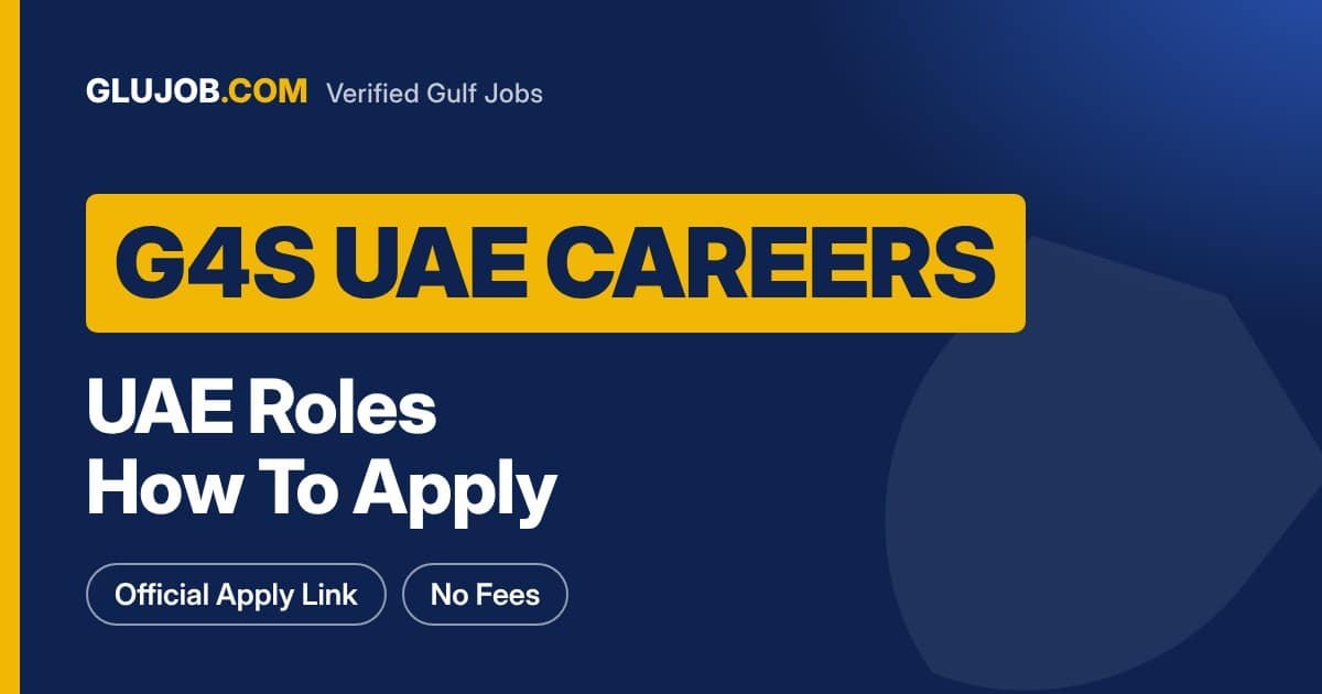 G4S UAE Careers: Roles And Official Application