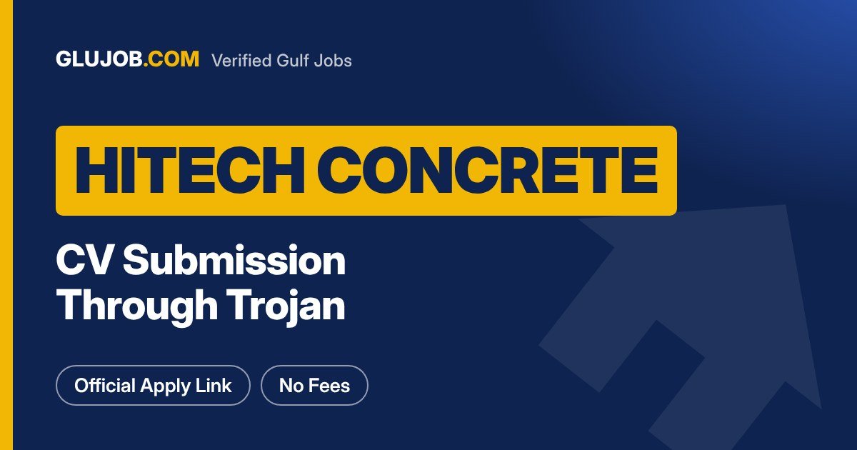 HiTech Concrete Careers UAE: How To Send Your CV