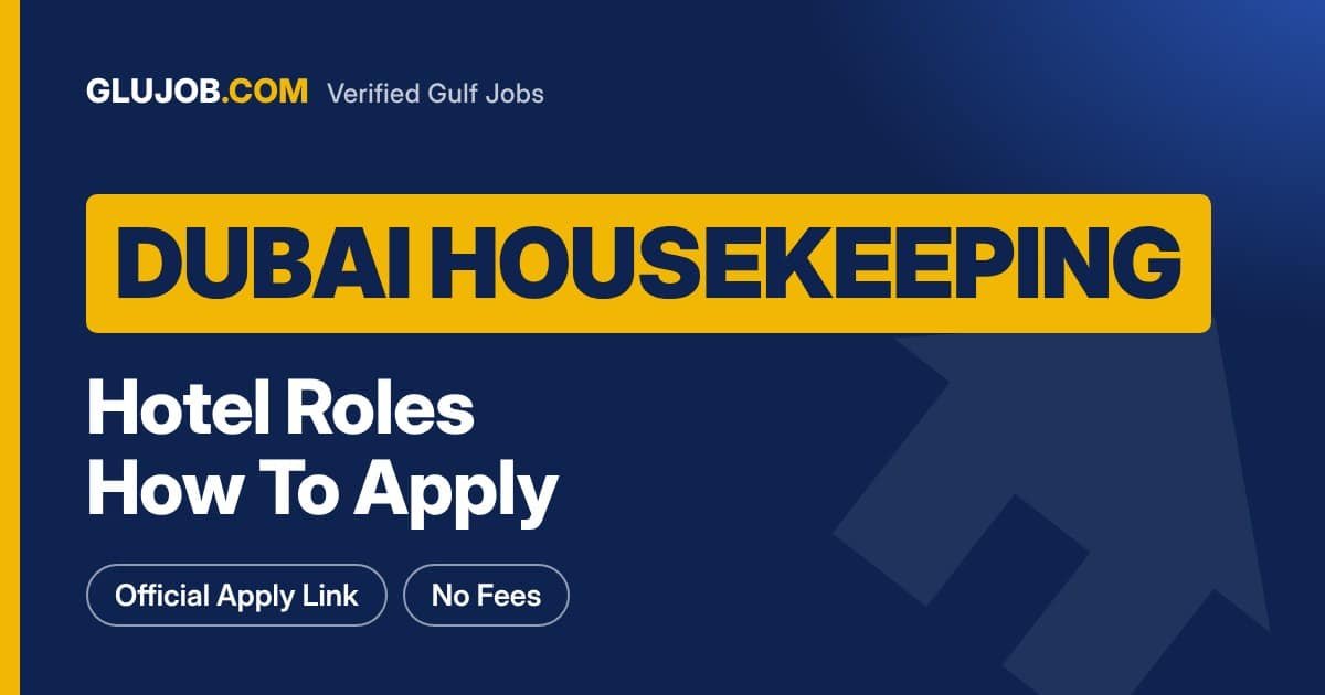 Housekeeping Work at Dubai Hotels