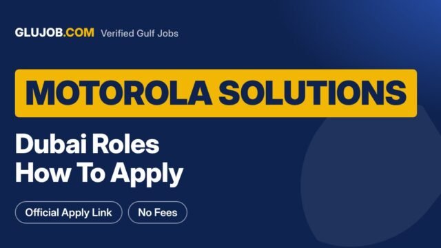 Motorola Solutions Careers Dubai: How To Apply