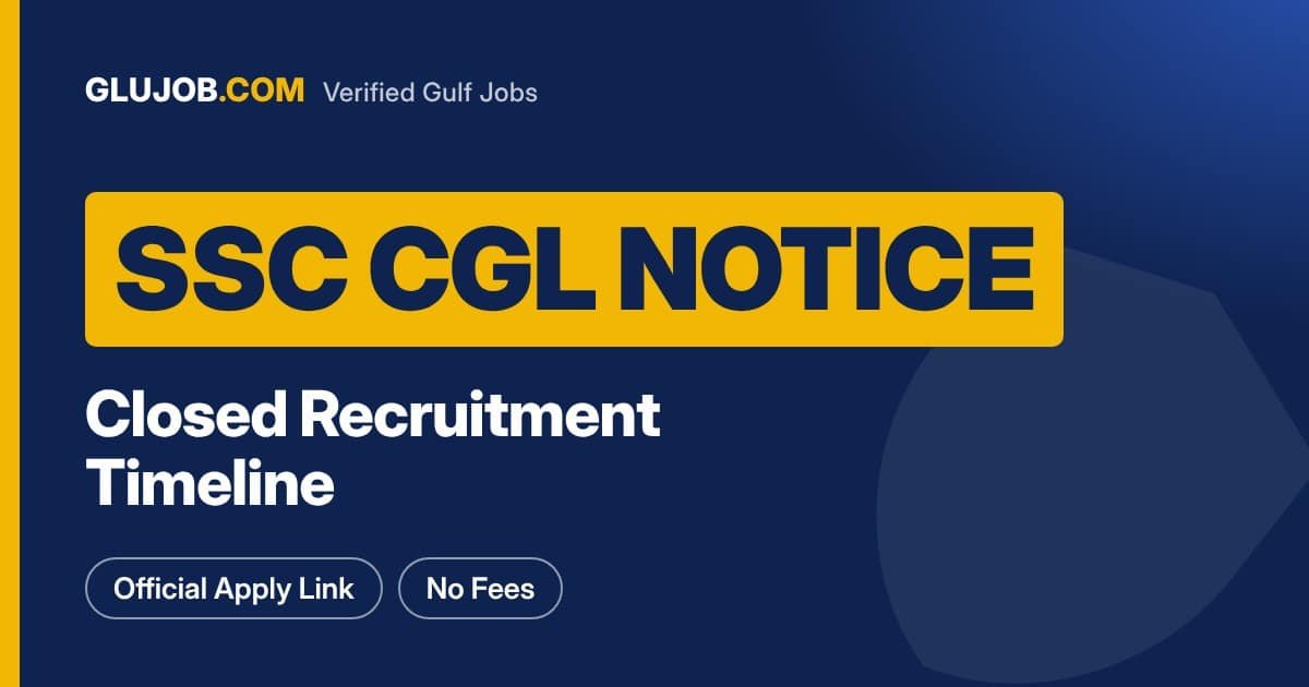 SSC Combined Graduate Level Examination 2025 Notice