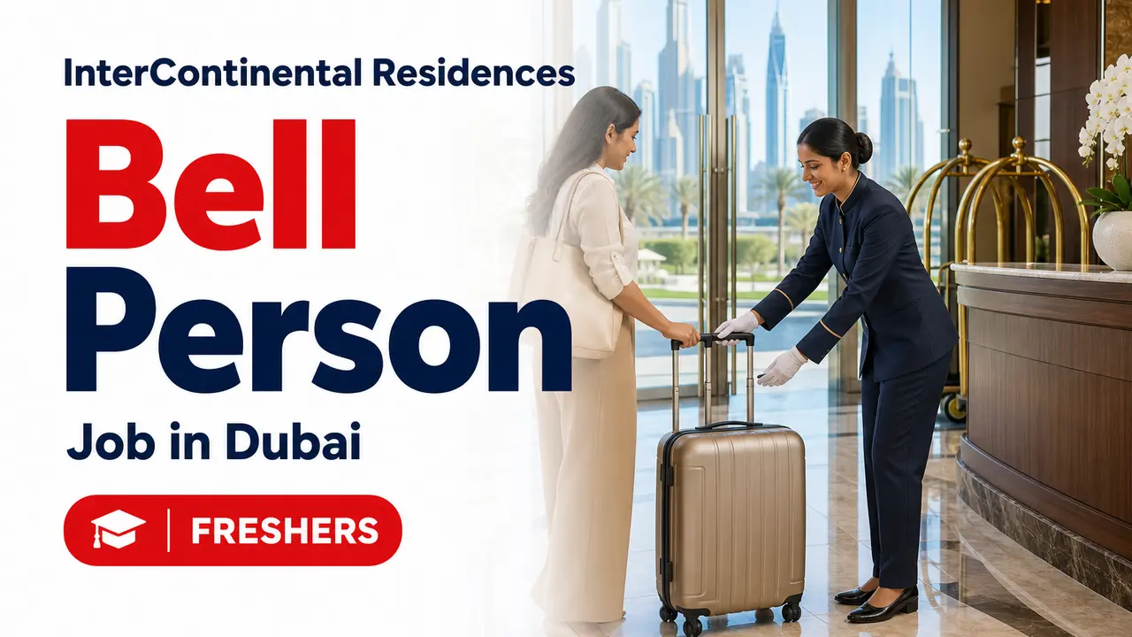 Bell Person Job at InterContinental Residences Dubai Business Bay