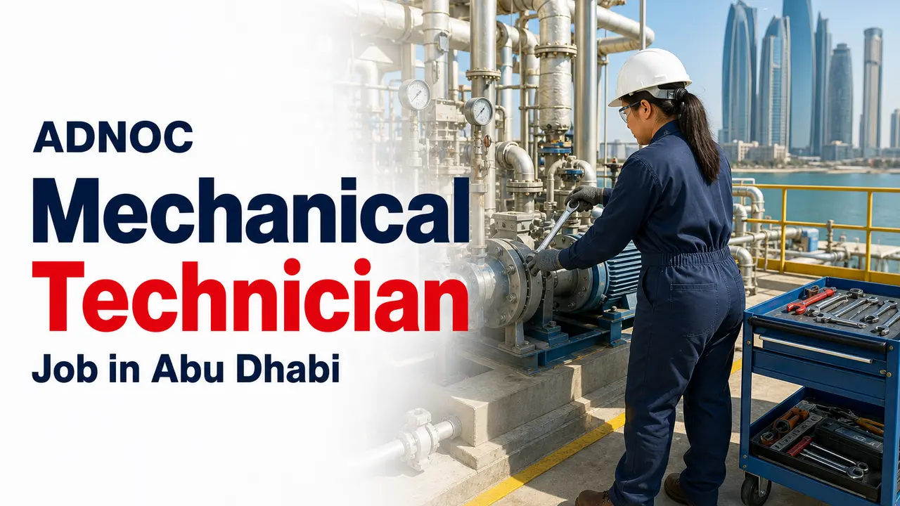 Mechanical Technician Job at ADNOC in Abu Dhabi