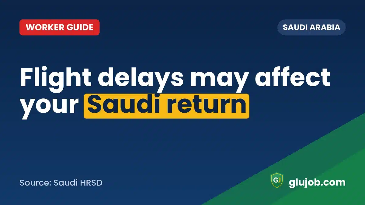 Saudi Flight Delays: What Stranded Workers Should Do Now