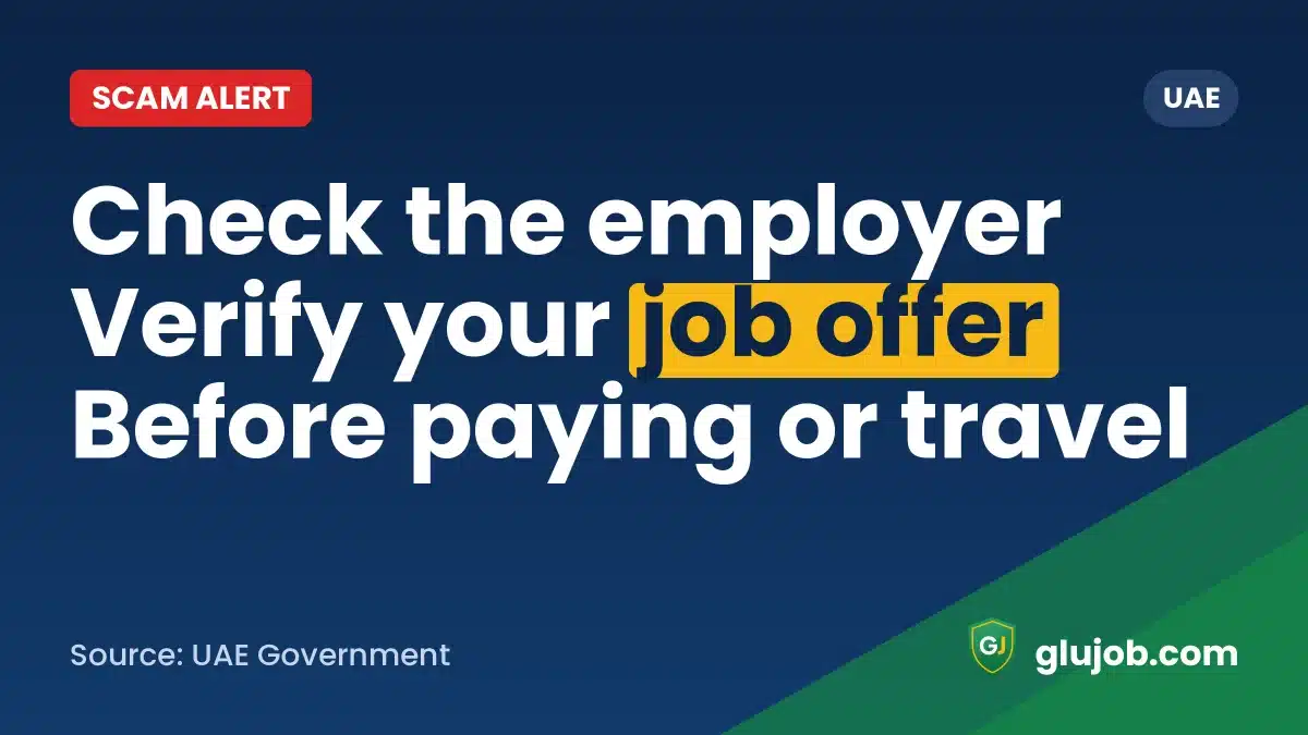 UAE Job Scam Checks: Verify Offers, Visas and Recruiters