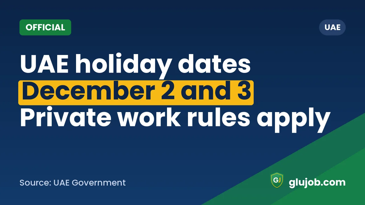 UAE National Day Holidays 2026: What Private Workers Get