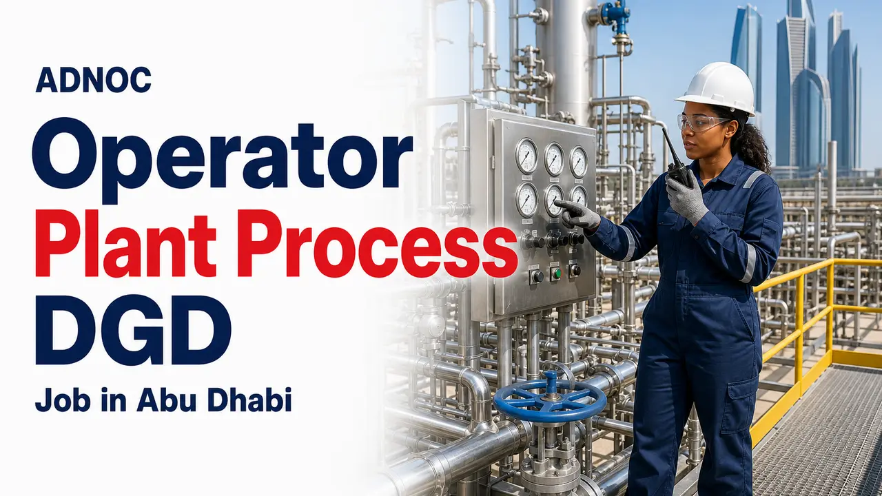 Operator Plant Process DGD Job at ADNOC in Abu Dhabi