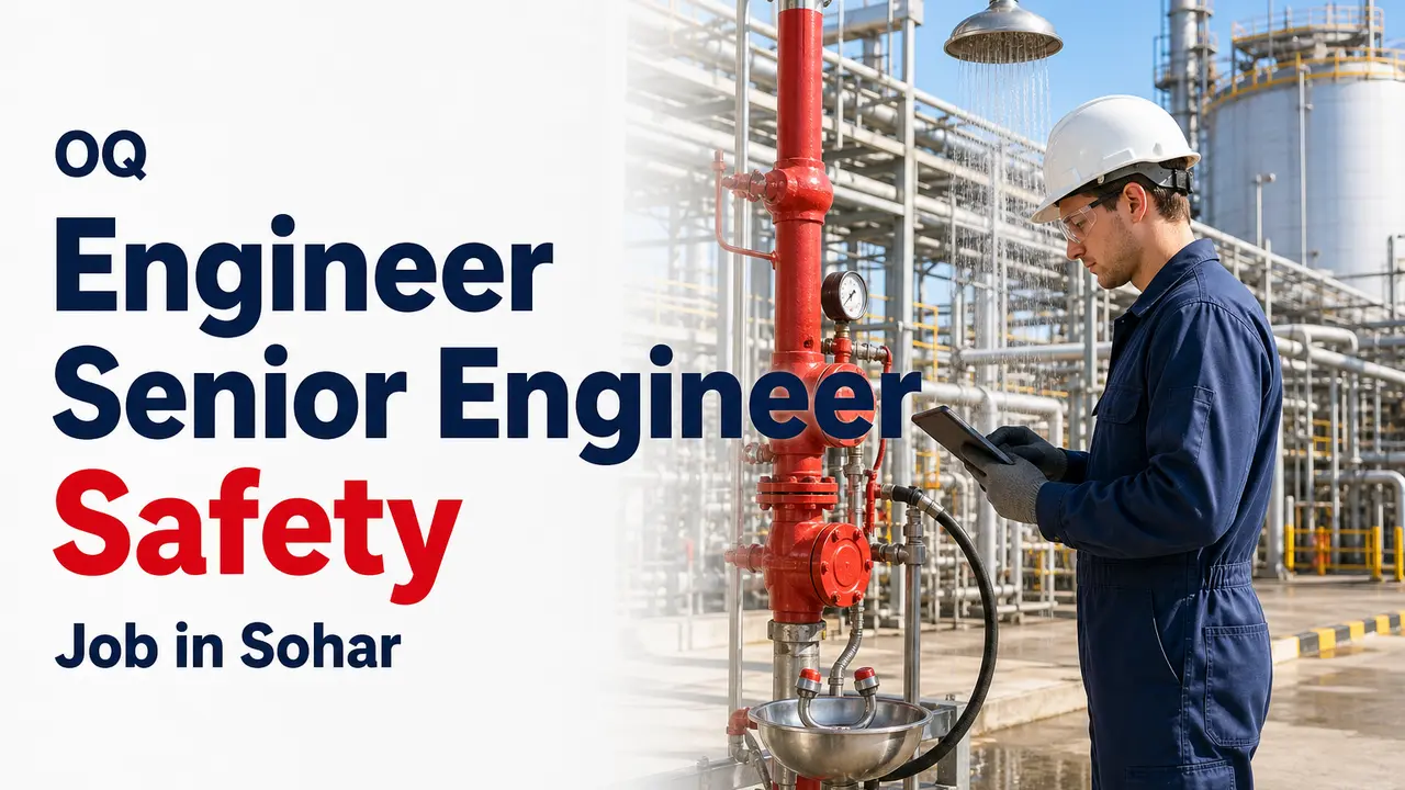 Engineer / Senior Engineer – Safety Job at OQ in Sohar