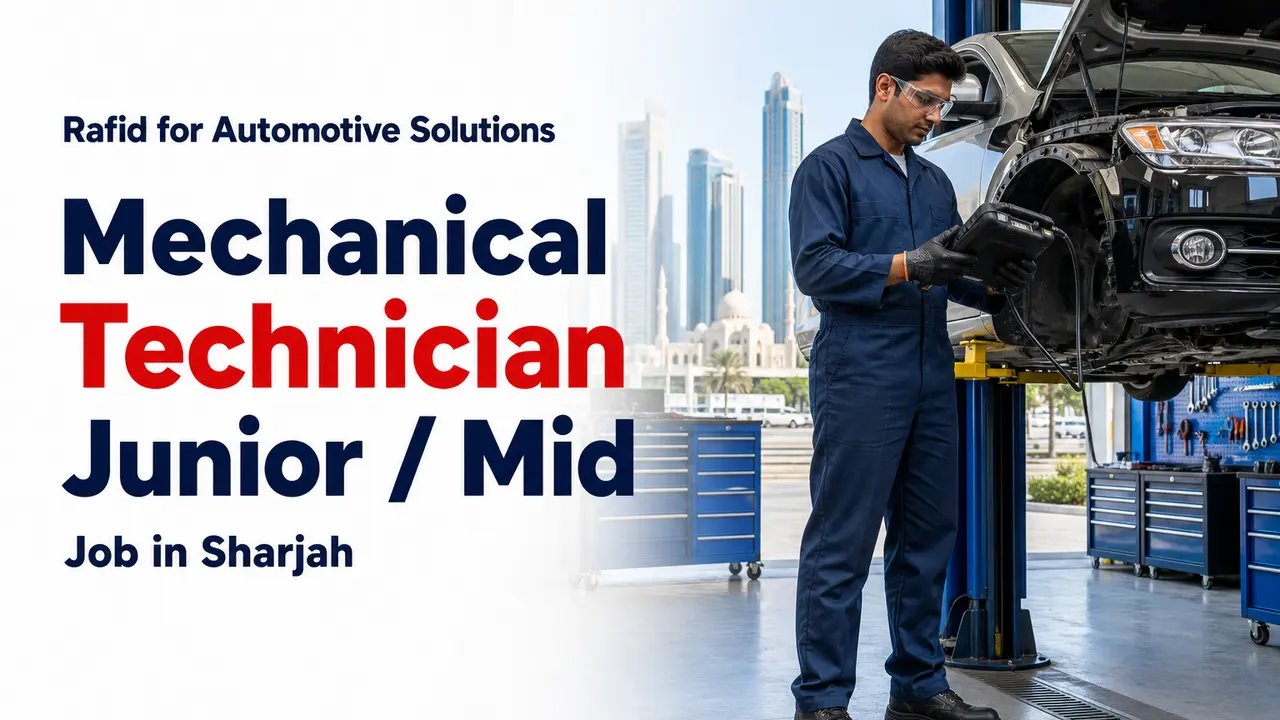 Mechanical Technician Job at Rafid in Sharjah