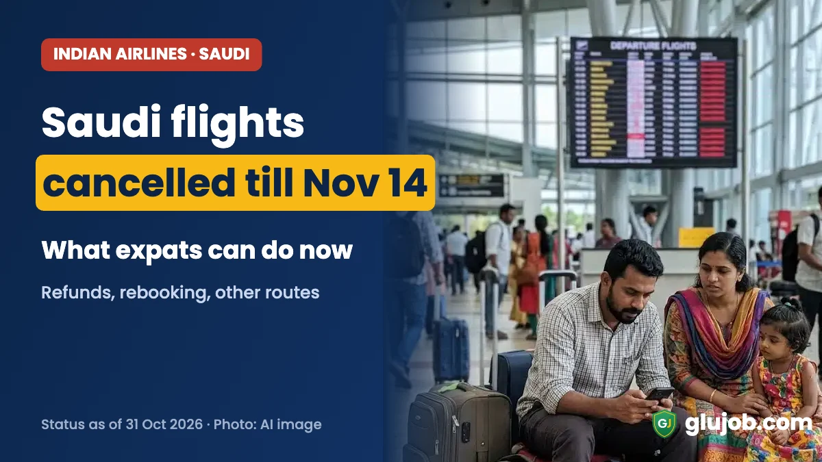 Saudi flights cancelled till Nov 14: what Kerala expats can do (AI image)