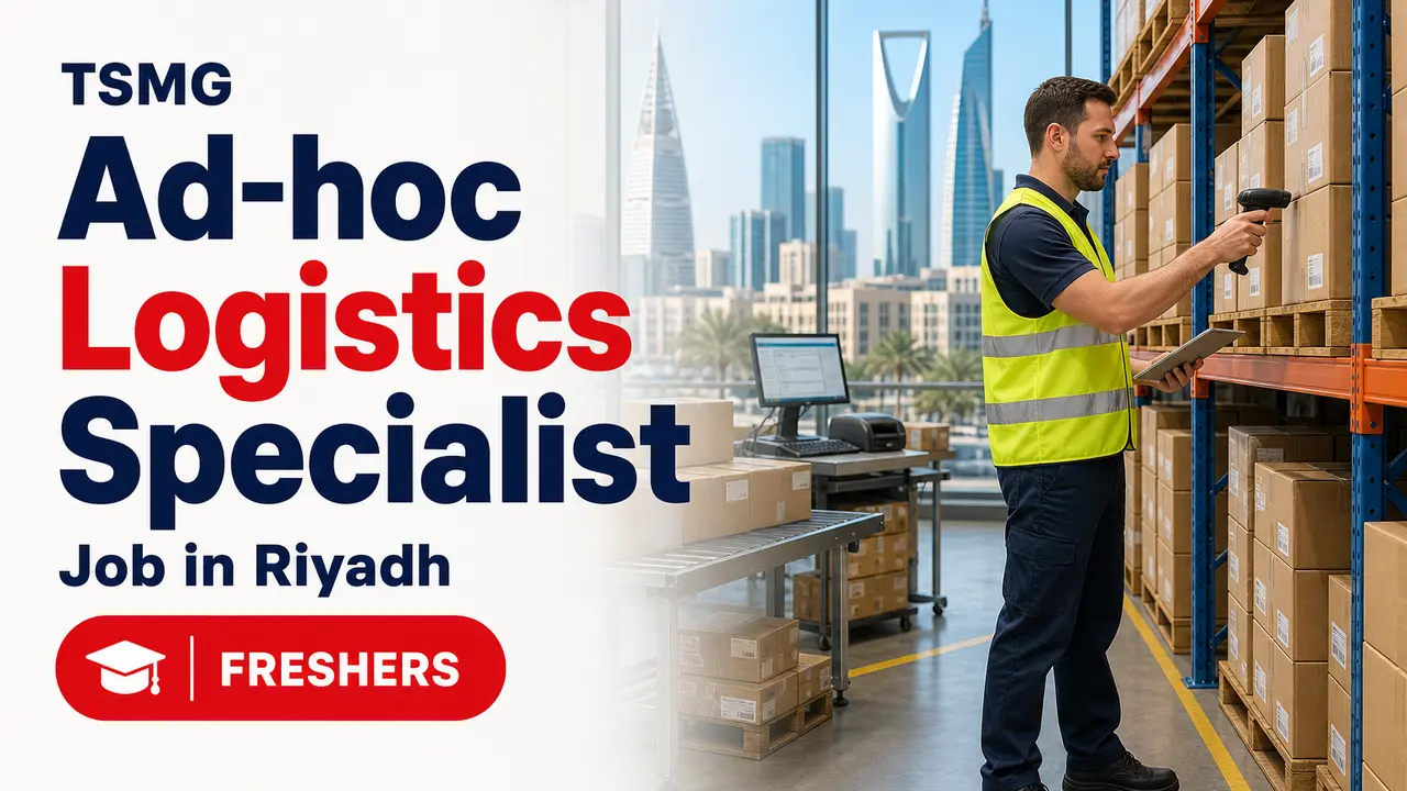Junior Logistics Specialist Job at TSMG in Riyadh