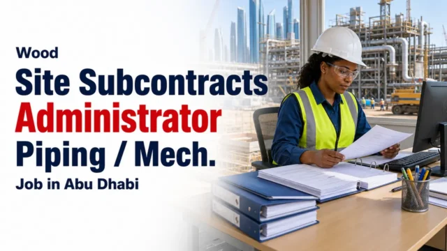 Site Subcontracts Administrator Job at Wood in Abu Dhabi